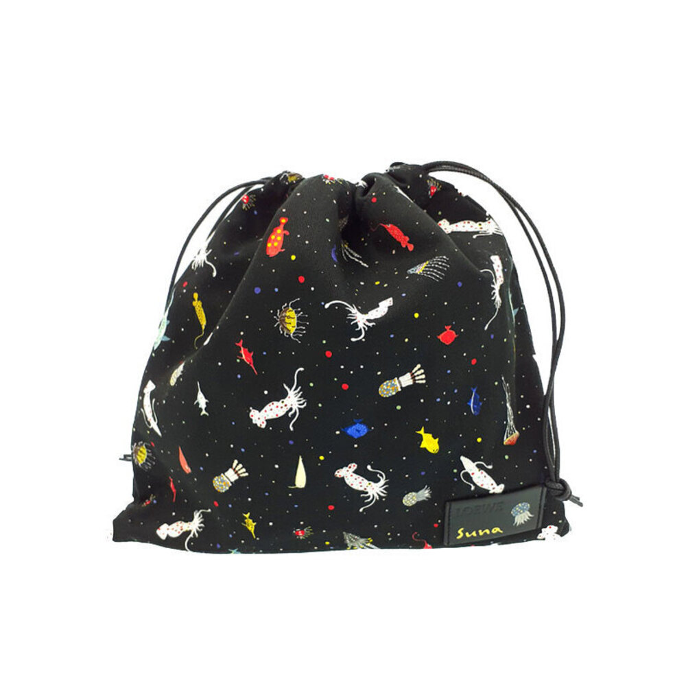 Loewe Suna Fujita Collaboration Drawstring Clutch Shoulder Bag